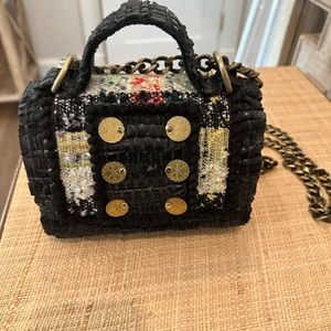 Kooreloo Black Tweed Purse